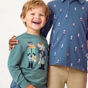 Little Sleepies Green Nutcracker Sweatshirt